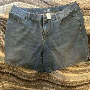 Clean and Classic Stretch Denim Shorts